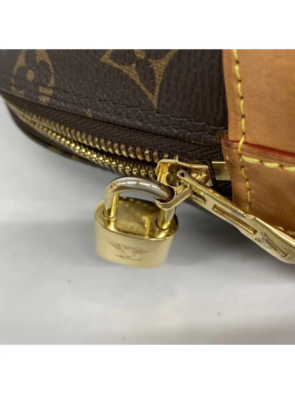 Louis Vuitton Handbag Monogram Alma BB Brown 2-Way